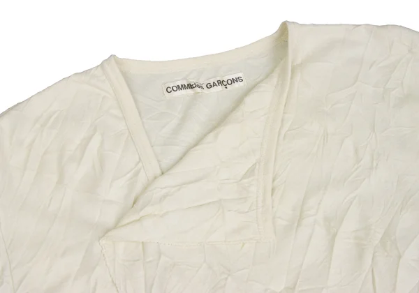 COMME des GARCONS Wrinkled Cotton Wrap Style Design Top K-173665_006