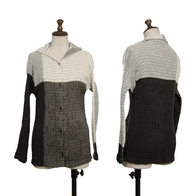 ISSEY MIYAKE Cotton Poly Stretch Paneled Design Shirt