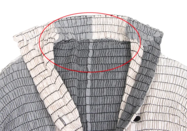 ISSEY MIYAKE Cotton Poly Stretch Paneled Design Shirt K-173666_006