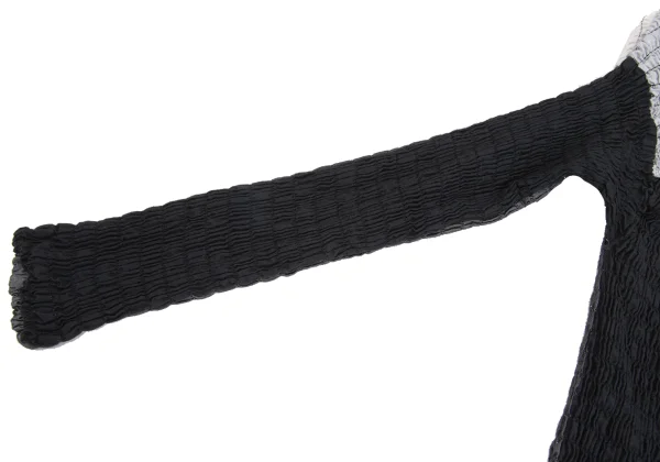 ISSEY MIYAKE Cotton Poly Stretch Paneled Design Shirt K-173666_009