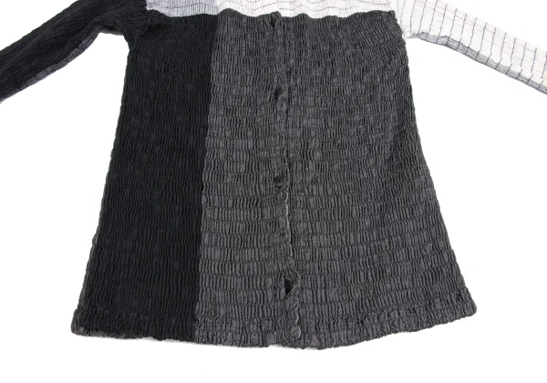 ISSEY MIYAKE Cotton Poly Stretch Paneled Design Shirt K-173666_012