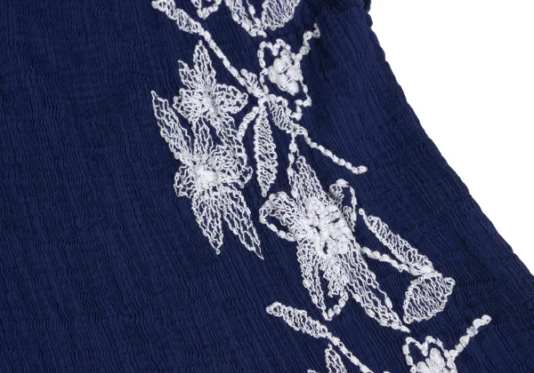 ISSEY MIYAKE me Dyed Pleated Embroidery Sleeveless Dress K-173667_005