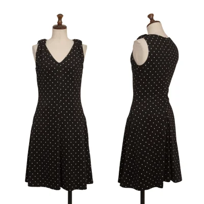 EMPORIO ARMANI Dot Weave Sleeveless Dress