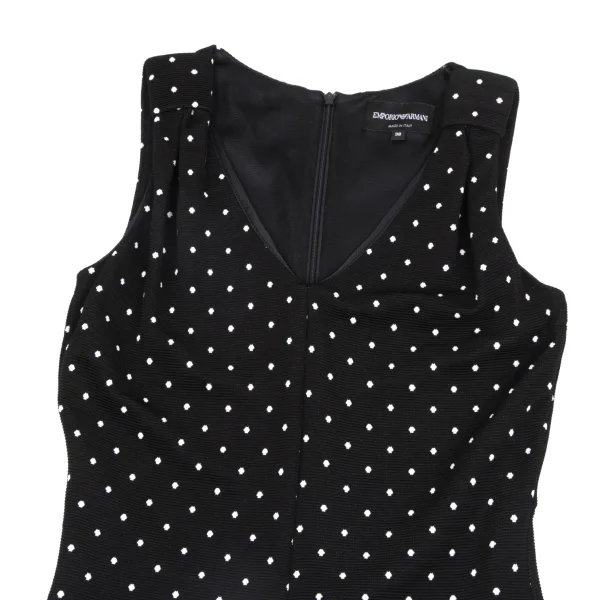 EMPORIO ARMANI Dot Weave Sleeveless Dress K-173668_003