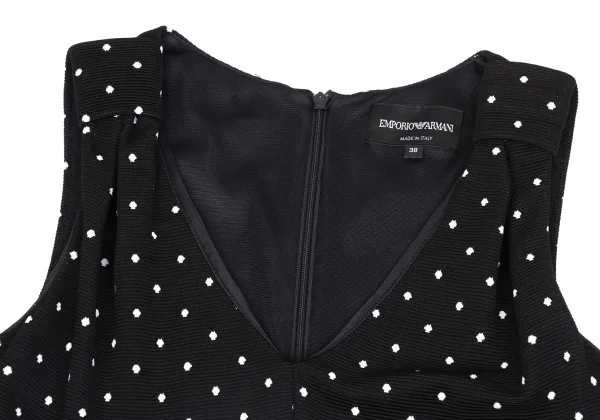 EMPORIO ARMANI Dot Weave Sleeveless Dress K-173668_004