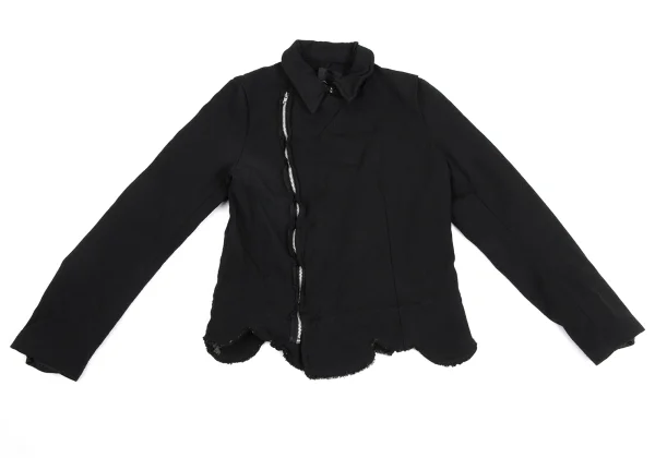 robe de chambre COMME des GARCONS Poly Fulling Scalloped Biker Jacket K-173669_002