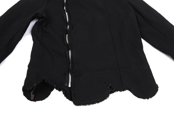 robe de chambre COMME des GARCONS Poly Fulling Scalloped Biker Jacket K-173669_010