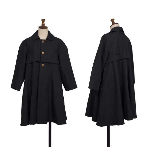 COMME des GARCONS Switching Round-collar 3/4 Sleeve Jacket Navy S K-173670_001