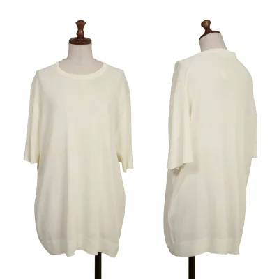 COMME des GARCONS Acrylic Short Sleeve Knit Top