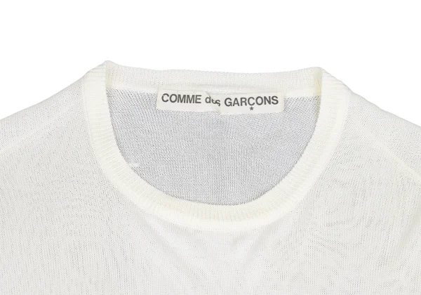 COMME des GARCONS Acrylic Short Sleeve Knit Top K-173671_003