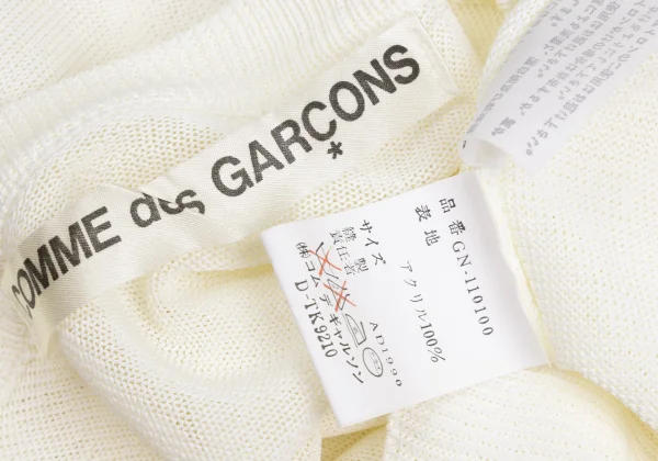 COMME des GARCONS Acrylic Short Sleeve Knit Top K-173671_014