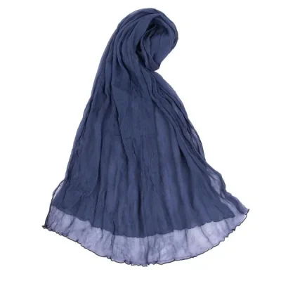 Plantation See-through Wrinkled Mellow Stitch Stole