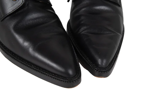 Jean Paul GAULTIER Pointed Toe Leather Heel Boots K-173675_004