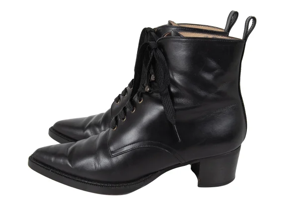 Jean Paul GAULTIER Pointed Toe Leather Heel Boots K-173675_006