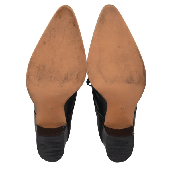 Jean Paul GAULTIER Pointed Toe Leather Heel Boots K-173675_013