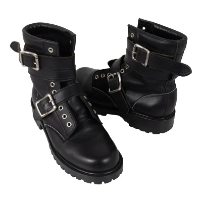 Y's Leather Engineer Boots