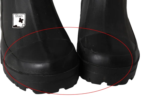 UNDERCOVER Message Print Rubber Rain Boots K-173679_003