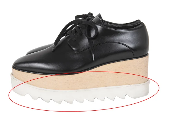 STELLA McCARTNEY Elyse Shark Sole Platform Shoes K-173681_006