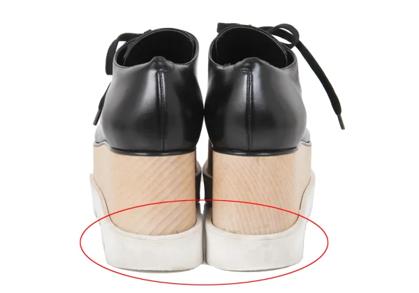 STELLA McCARTNEY Elyse Shark Sole Platform Shoes K-173681_008
