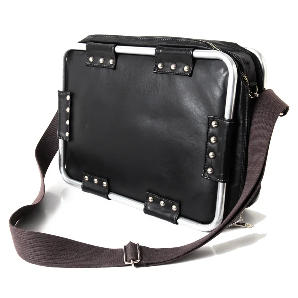 Jean Paul GAULTIER Metal Frame Shoulder Bag Black  K-173682_001