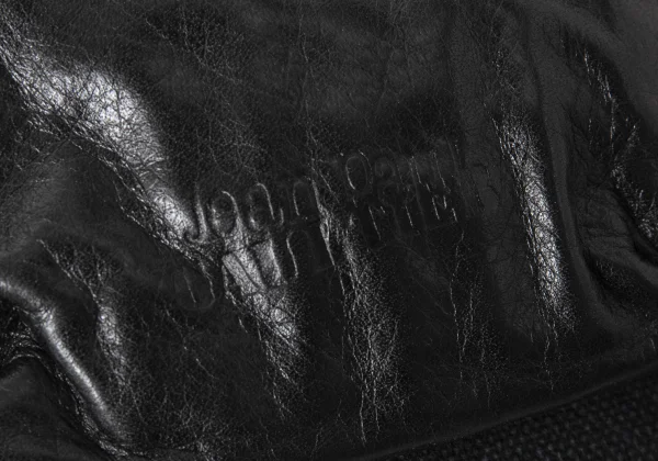 Jean Paul GAULTIER Leather Pocket Canvas Cross body Bag K-173686_009