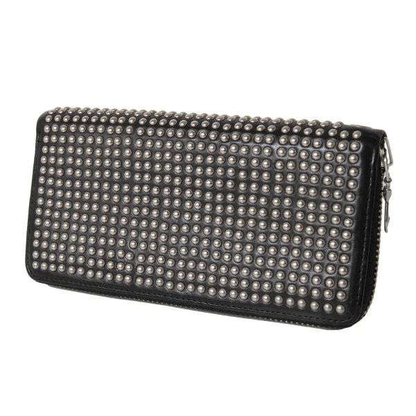 LIMI feu Studded Leather Wallet Black  K-173689_001