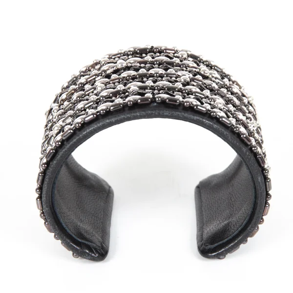 LIMI feu Chain Design Leather Bangle K-173693_002