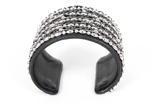 LIMI feu Chain Design Leather Bangle K-173693_004