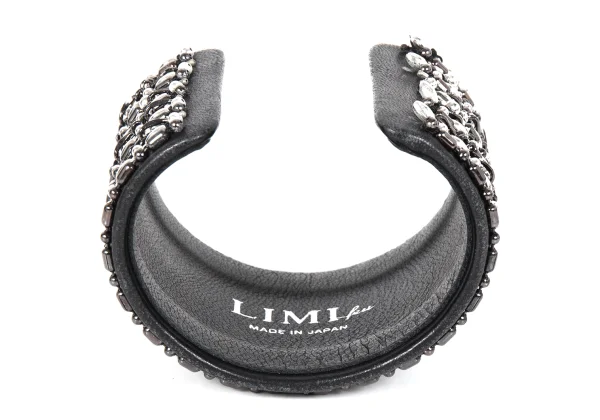 LIMI feu Chain Design Leather Bangle K-173693_006