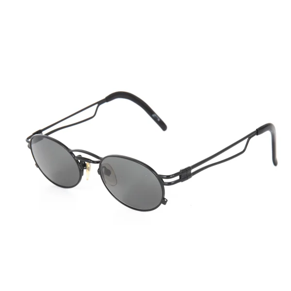 Jean Paul GAULTIER 56-3173 Twin Frame Oval Sunglasses Black  K-173695_001