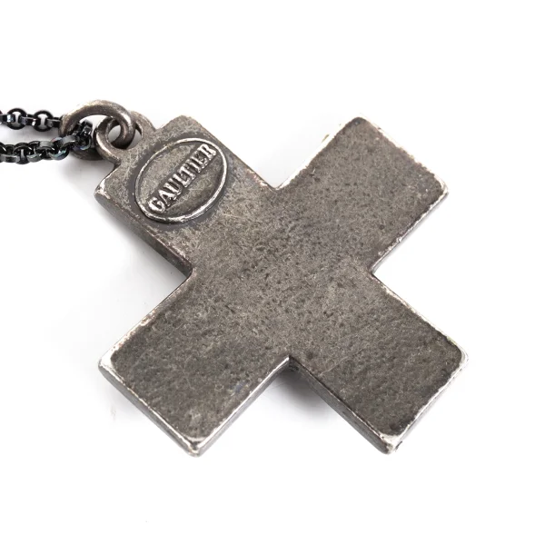 Jean Paul GAULTIER Cross Heart Stone Necklace K-173699_008