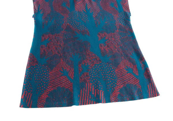 PLEATS PLEASE Mist Pleats Forest Wood Print T-shirt K-173711_006