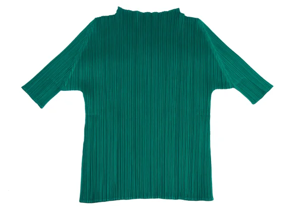 PLEATS PLEASE Pleats High-neck Elbow-length Sleeve T-shirt K-173713_008