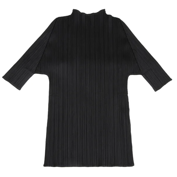 PLEATS PLEASE Pleats High-neck Elbow-length Sleeve T-shirt K-173714_002