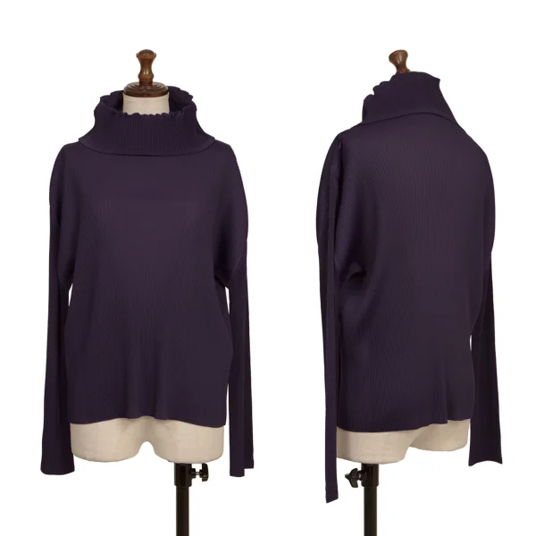 PLEATS PLEASE Pleats Turtleneck T-shirt Purple 3 K-173715_001