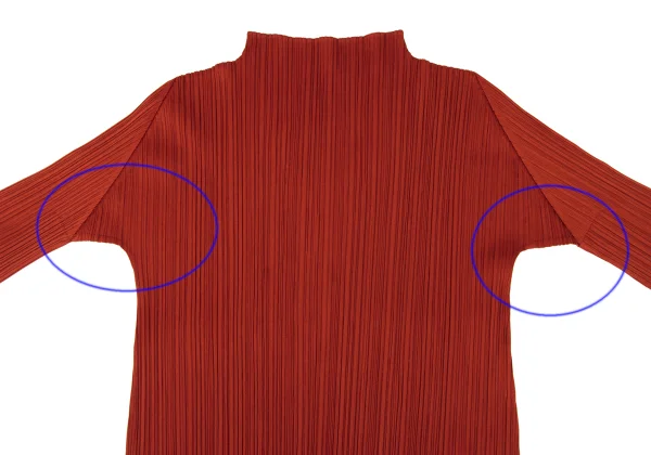 PLEATS PLEASE Pleated Mock Neck T Shirt K-173718_003
