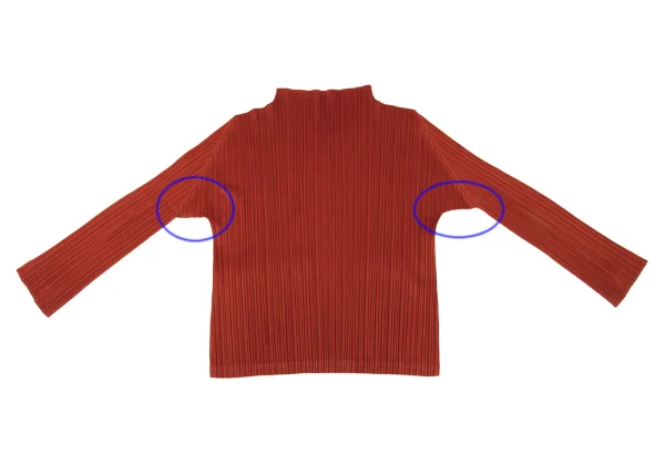 PLEATS PLEASE Pleated Mock Neck T Shirt K-173718_012