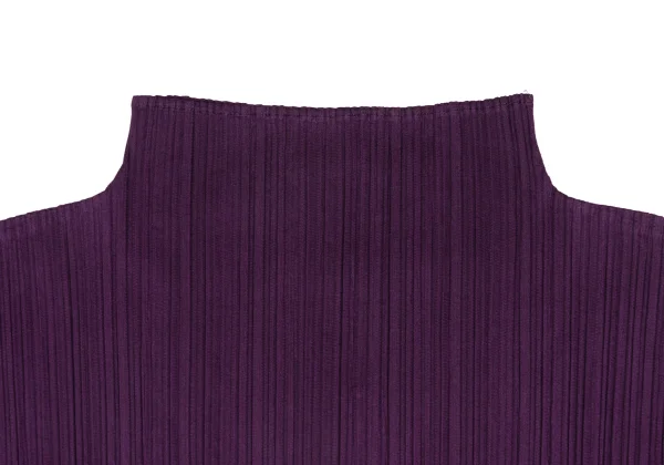 PLEATS PLEASE Pleated High Neck Long Sleeve Top K-173719_003