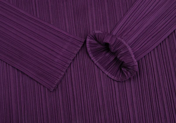PLEATS PLEASE Pleated High Neck Long Sleeve Top K-173719_006