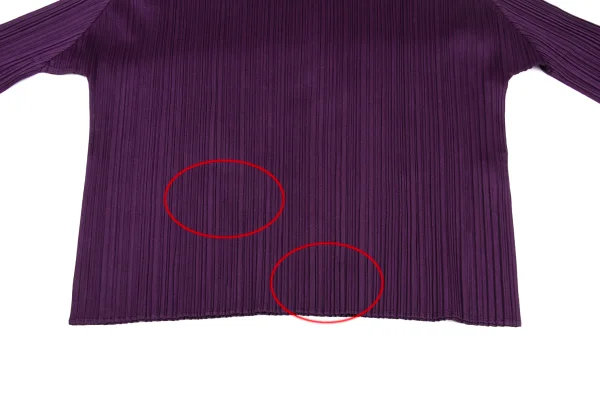 PLEATS PLEASE Pleated High Neck Long Sleeve Top K-173719_007