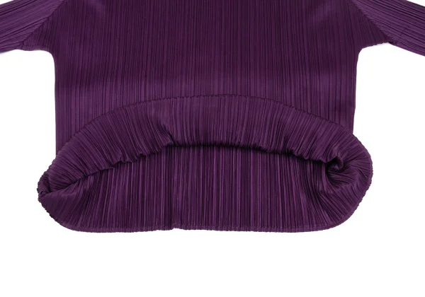 PLEATS PLEASE Pleated High Neck Long Sleeve Top K-173719_010