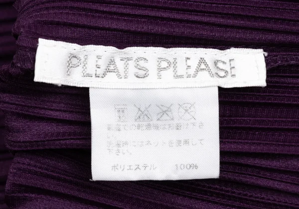 PLEATS PLEASE Pleated High Neck Long Sleeve Top K-173719_020
