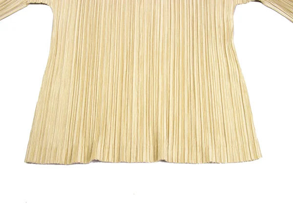 PLEATS PLEASE Pleated High Neck Long Sleeve Top K-173720_006