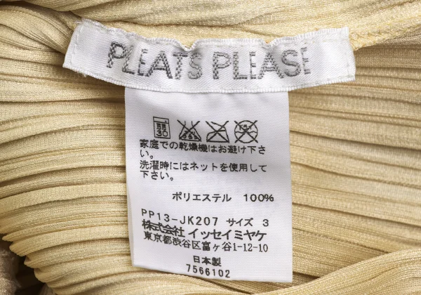 PLEATS PLEASE Pleated High Neck Long Sleeve Top K-173720_011