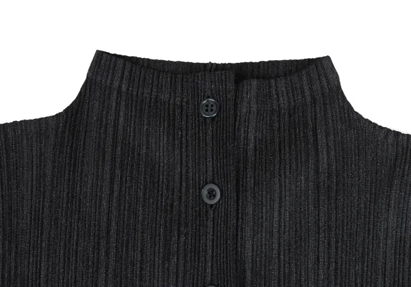 PLEATS PLEASE Pleated Patch Pocket High Neck Jacket K-173721_004