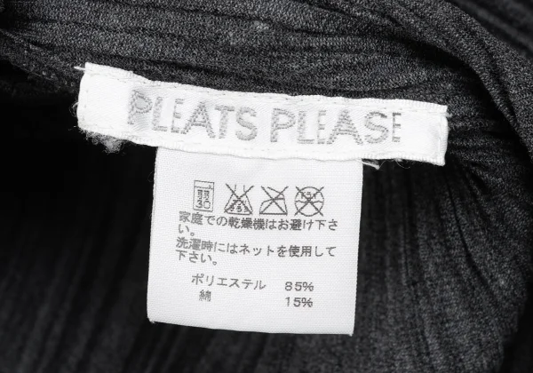 PLEATS PLEASE Pleated Patch Pocket High Neck Jacket K-173721_014