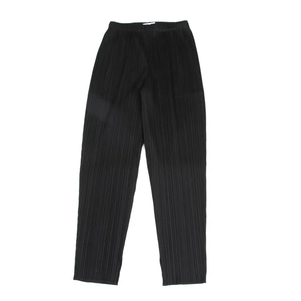 PLEATS PLEASE Pleated Straight Pants Black 1 K-173730_001