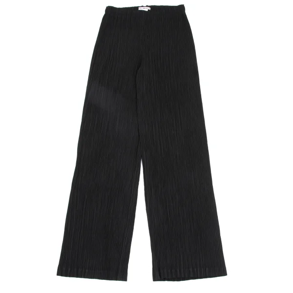 ISSEY MIYAKE Pleated Straight Pants Black 1 K-173731_001