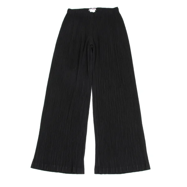 ISSEY MIYAKE Pleated Wide Pants Black S K-173732_001