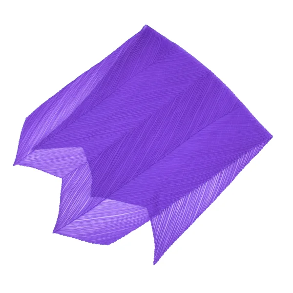 Unbranded Pleated Sheer Stole Purple  K-173733_001